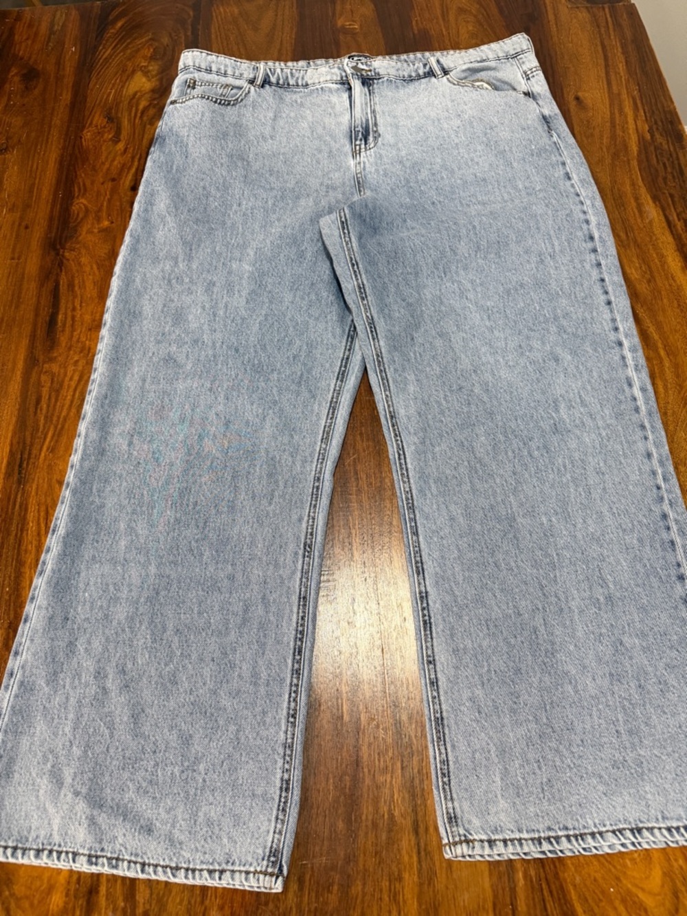 NWT Buffalo Acid Wash Wide Leg Jeans Women's 18 High Rise 90s Grunge